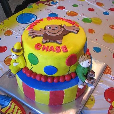 Curious George Cake