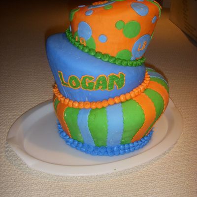 My First Topsy-Turvy Cake