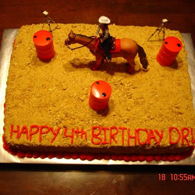 Barrel Racing Cake