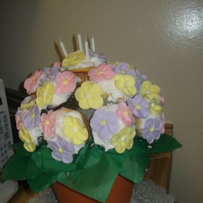 Flowers In Flower Pot Cake