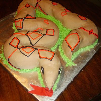 Indiana Jones Snake Cake
