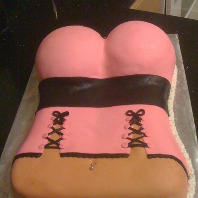 Pink Bustier Cake