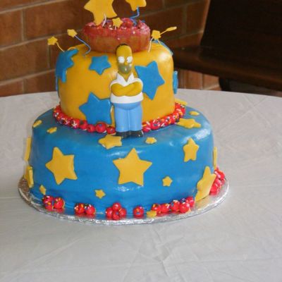 Homer Simpson Cake