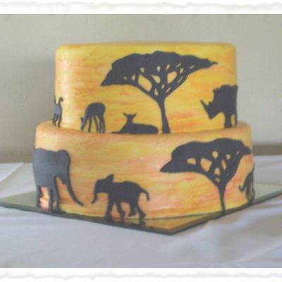 African Safari Groom's Cake