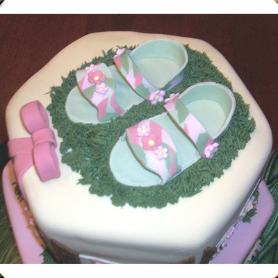 Pink Camo Baby Sandals