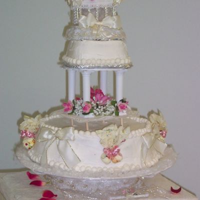 Baby Shower Crib Topper Cake