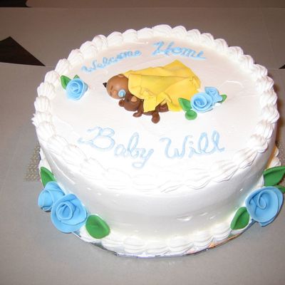 Welcome Home Baby Cake