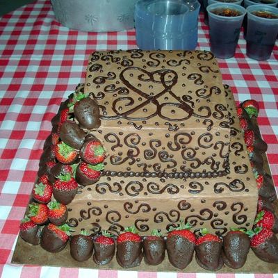 This Is My Very First Groom's Cake, Done For My Brother's Wedding!