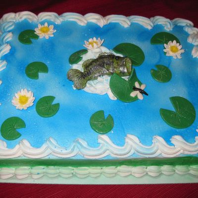 Father's Day Bass Fishing Cake