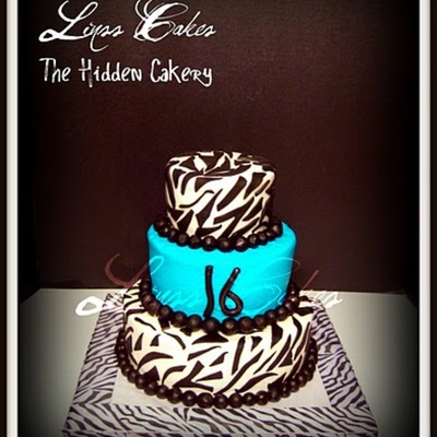 Teal And Zebra Stripes