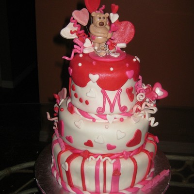 Valentines Birthday Cake