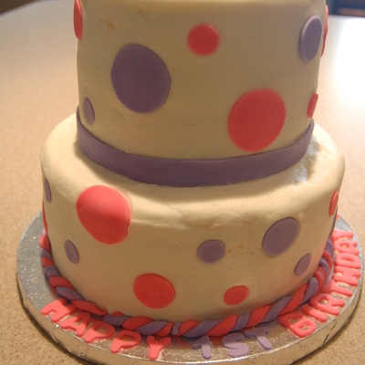First Birthday Polka Dots