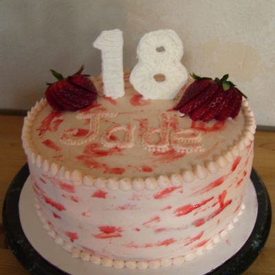 Strawberry B-Day Cake