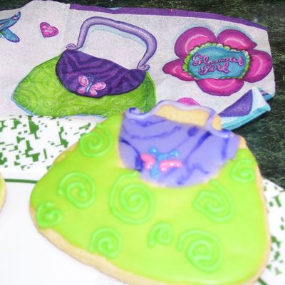 Green/purple Purse