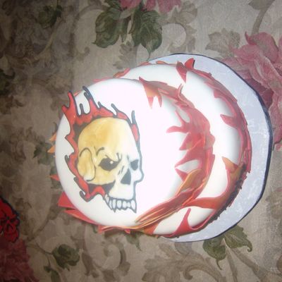 Flaming Skull