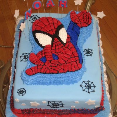 Spiderman Birthday Cake