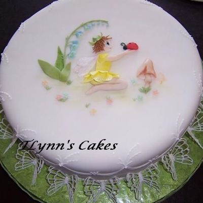 Pixie Cake With Lace Butterflies