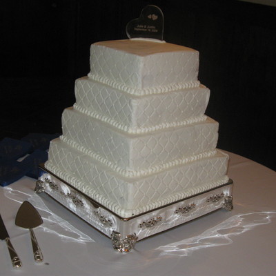 Quilted Square Wedding Cake