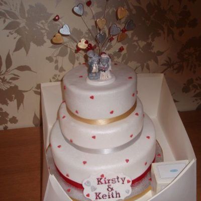 Hearts Wedding Cake