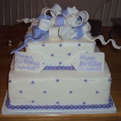 Lavendar Birthday Cake