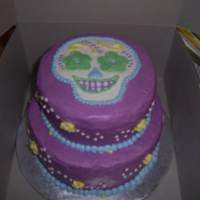 Emma's Skull Birthday Cake