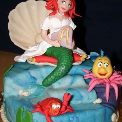Ariel 3D With Flounder And Sebastian