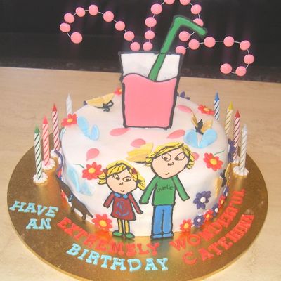 Charlie And Lola Birthday Cake