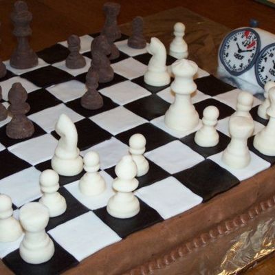 Chess Board Cake