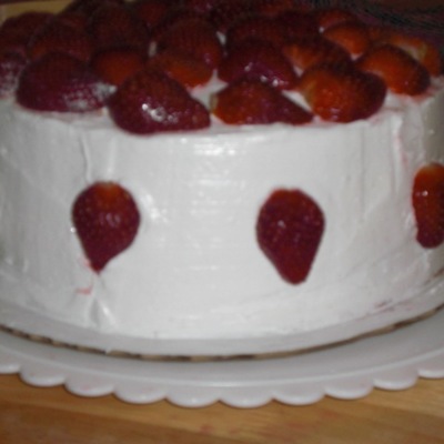 Strawberry Birthday Cake
