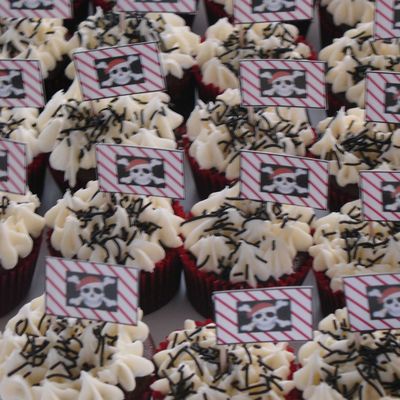 Pirate Chocolate Cupcakes