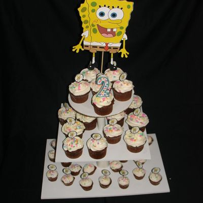 Sponge Bob Cupcake Tower
