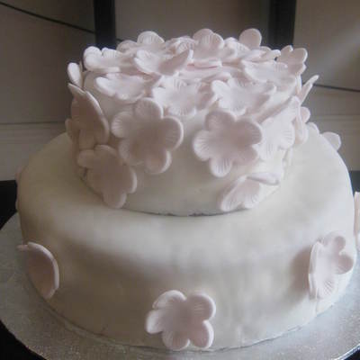 Two Tired Flower Cake