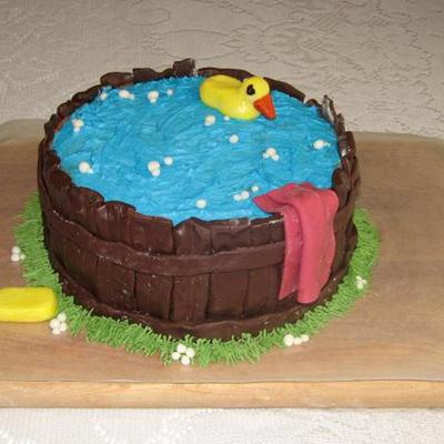 Bath Bucket Cake