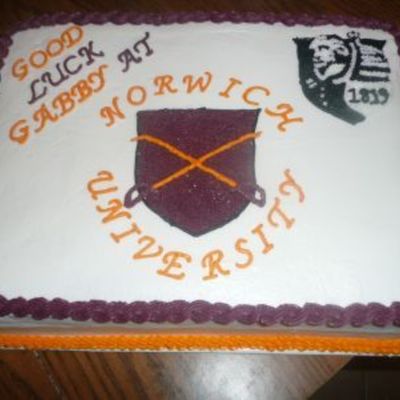 Norwich Graduation Cake