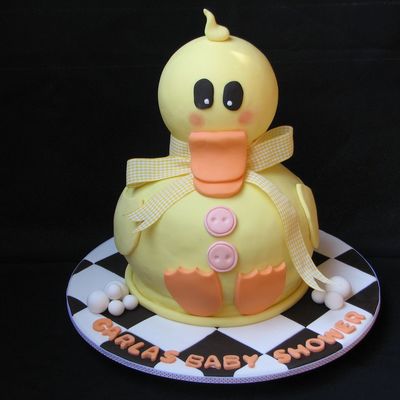 Ducky Baby Shower Cake