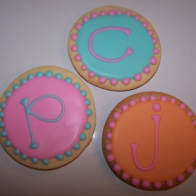 Monogrammed Cookies