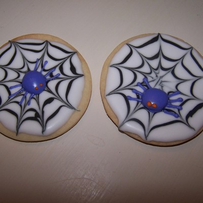 Halloween Spiderweb Cookies!