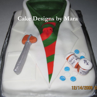 Doctor Coat Christmas Cake