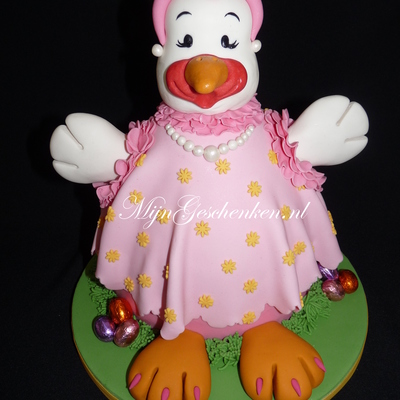 Easter Chicken Lady.