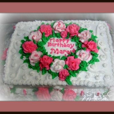 Roses Birthday Cake