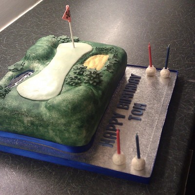 Golf Course Cake
