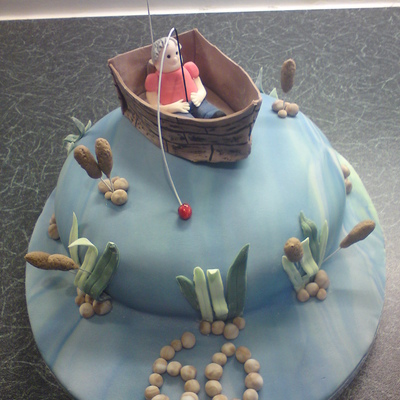 Fishing Boat Cake