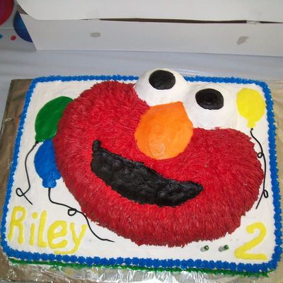 Elmo Birthday Cake