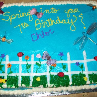 Spring Birthday Cake