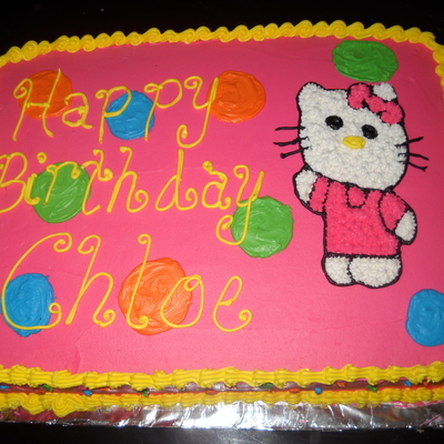 Chloe's Hello Kitty Cake