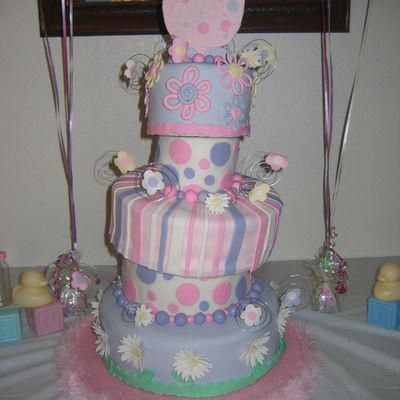 Whimsical Baby Shower Cake