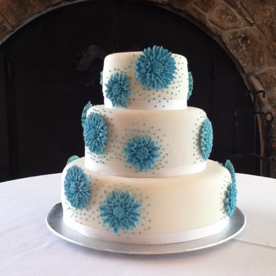 Dahlia Wedding Cake