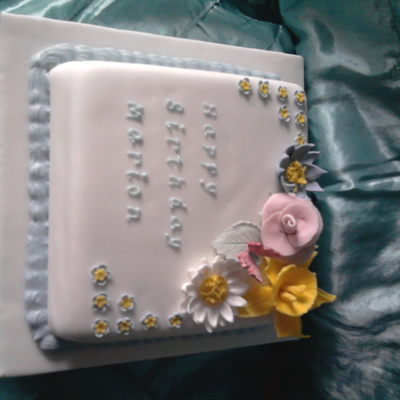 Spring Flower Theme Birthday Cake