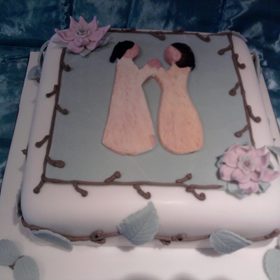 Willow Tree Inspired Cake