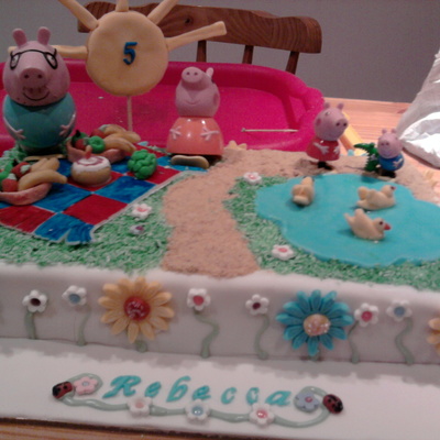 Peppa Pig Birthday Cake